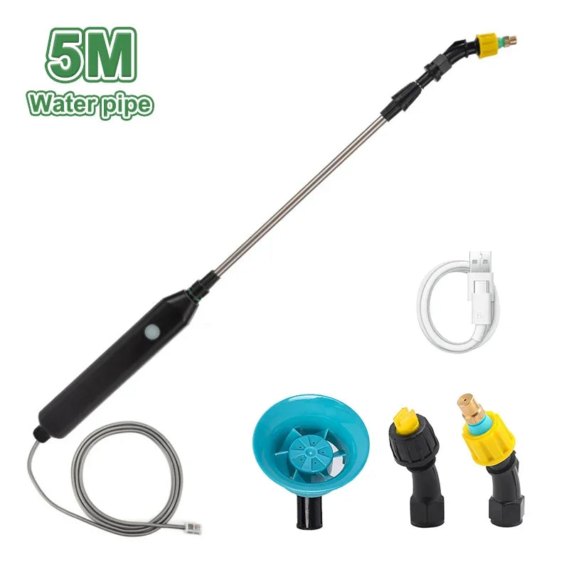 Pulverizador Elétrico com Varinha Telescópica e 3 Bicos – Verde Jardim Verde Jardim