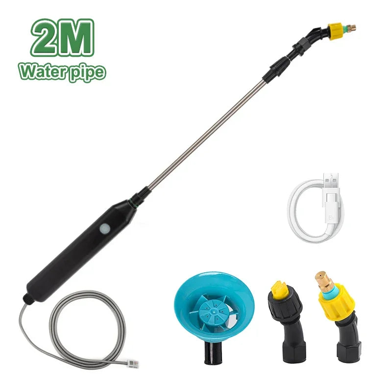 Pulverizador Elétrico com Varinha Telescópica e 3 Bicos – Verde Jardim Verde Jardim
