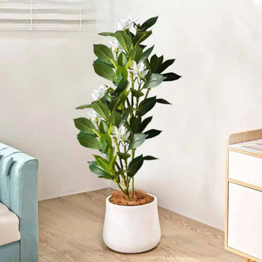 Filial de árvore tropical artificial Ficus, Grandes Plantas Banyan, Violino De Verde Jardim
