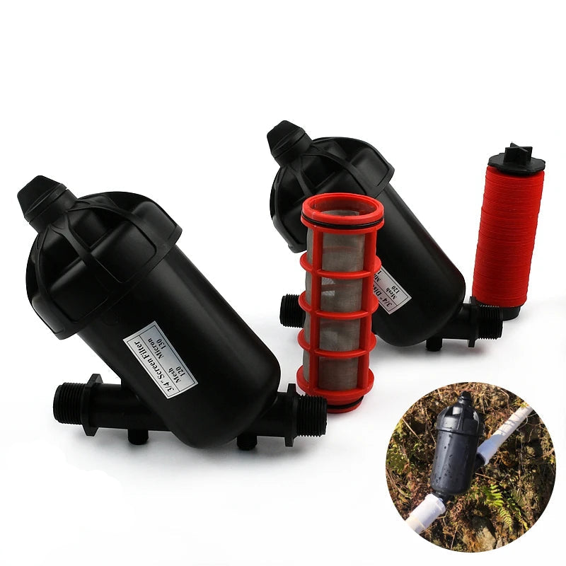 Filtro de Água Tipo Y - Conectores para Irrigação de Jardim em PVC Verde Jardim 