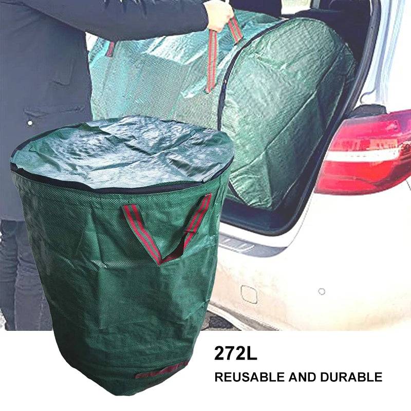 Caixa de Armazenamento  Verde Jardim - Saco Reutilizável Resistente e Ecológico 