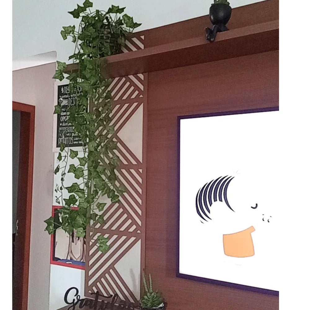 Arranjo com Trepadeira de Folhas de Hera + Vaso Marrom Trançado | Verde Jardim Verde Jardim 