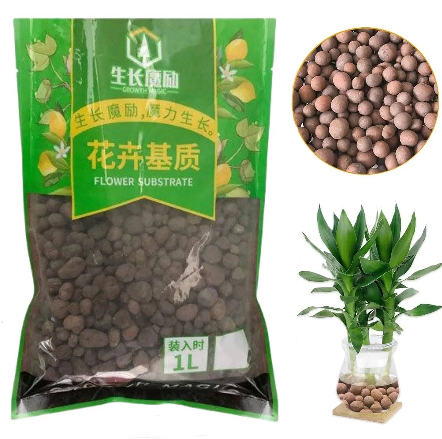 Bolas de Argila Orgânica Verde Jardim - Substrato para Jardinagem 