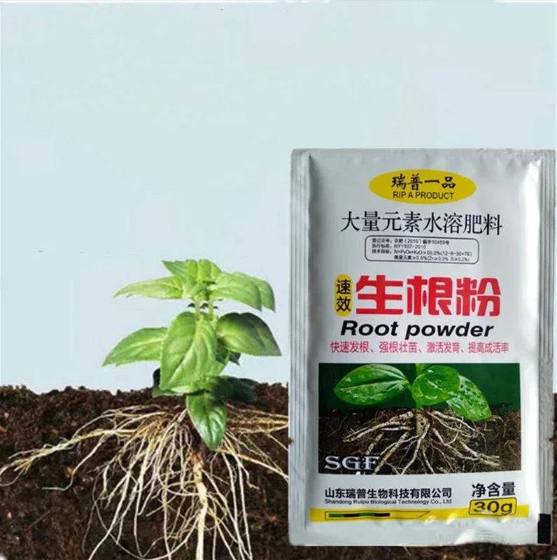 Pó de Enraizamento Rápido Verde Jardim - Crescimento Saudável e Sustentável 