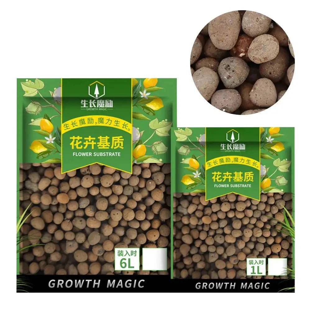 Bolas de Argila Orgânica Verde Jardim - Substrato para Jardinagem 