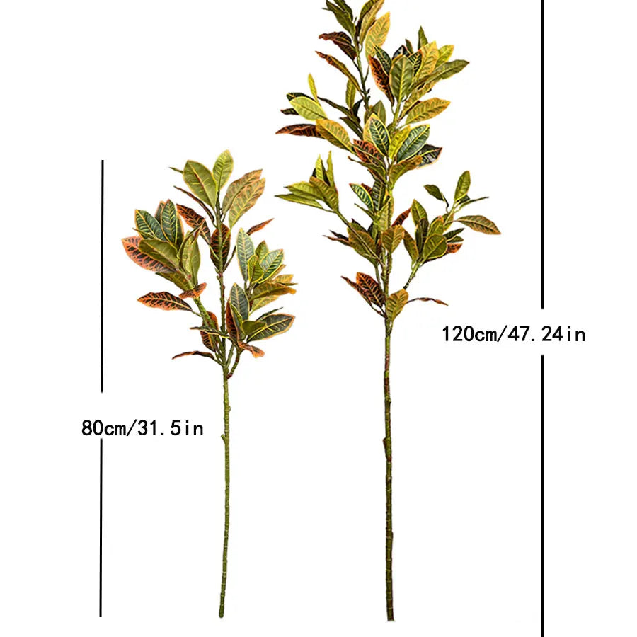 120cm grande falso ficus árvore artificial plantas de borracha tropicais plást Verde Jardim 