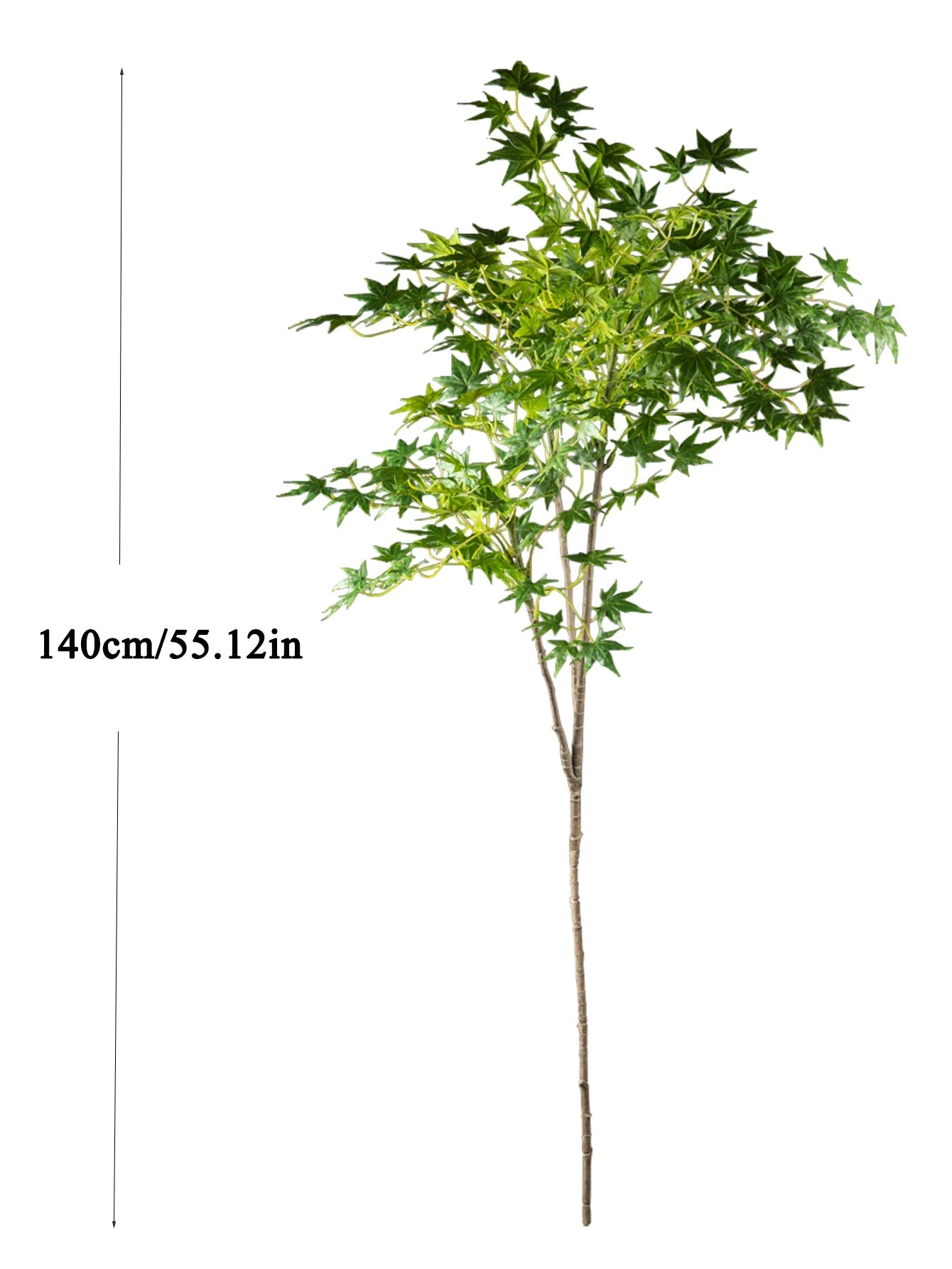 Árvore de bordo artificial de 70-140cm, plantas japonesas falsas, ramo de bordo Verde Jardim 