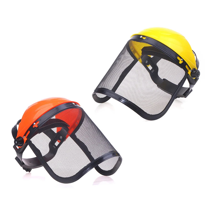 Capacete de Segurança Verde Jardim com Malha de Proteção Facial para Jardim e Florestal Verde Jardim 