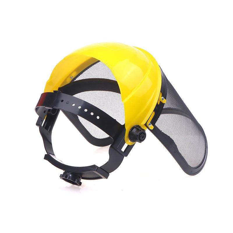 Capacete de Segurança Verde Jardim com Malha de Proteção Facial para Jardim e Florestal Verde Jardim 