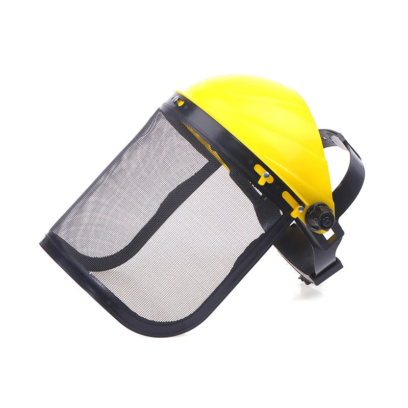 Capacete de Segurança Verde Jardim com Malha de Proteção Facial para Jardim e Florestal Verde Jardim 