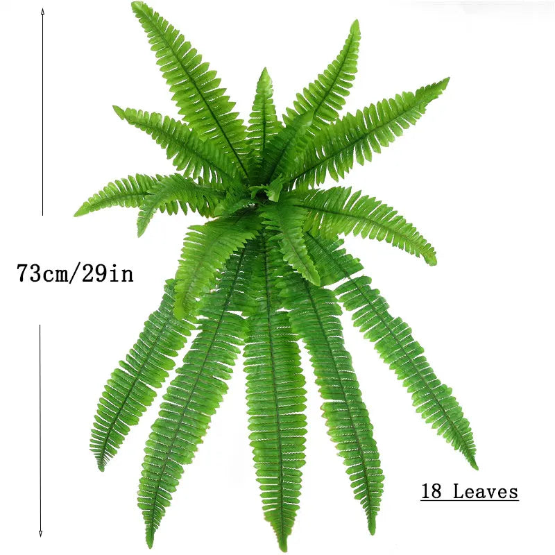 Verde Jardim - Videira Artificial Persa Pendurada 73/93/115cm, Folhagem Verde Tropical para Decoração Externa Verde Jardim 