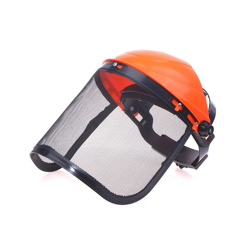 Capacete de Segurança Verde Jardim com Malha de Proteção Facial para Jardim e Florestal Verde Jardim 