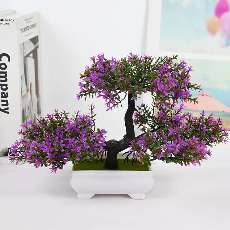 Bonsai Artificial em Vaso - Verde Jardim Mini Árvore Decorativa Verde Jardim 