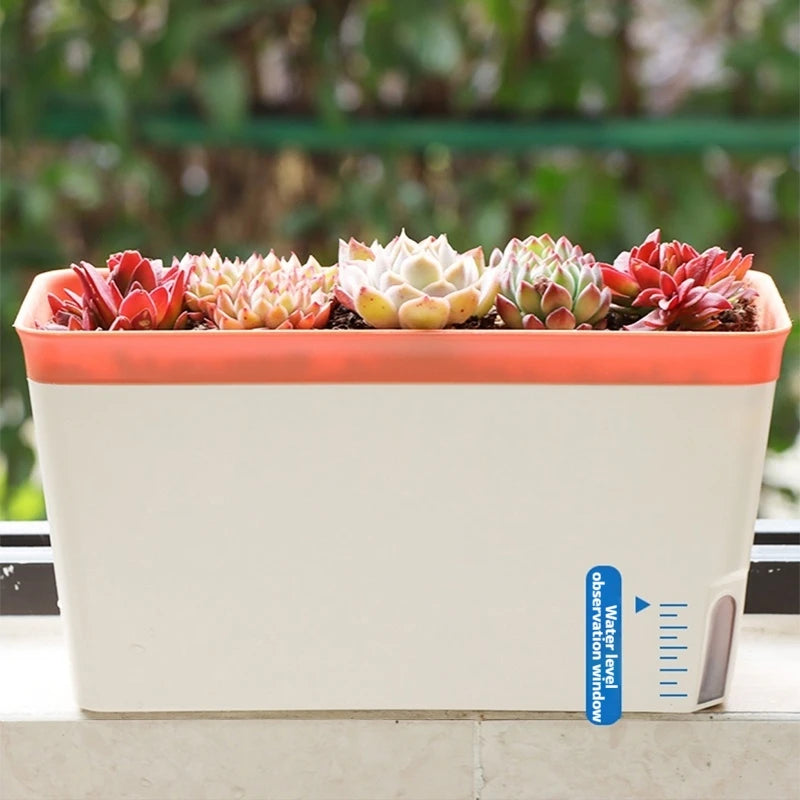 Vaso Plástico com Bandeja de Drenagem – Macetero Decorativo para Plantas, Flores e Hortas | Verde Jardim