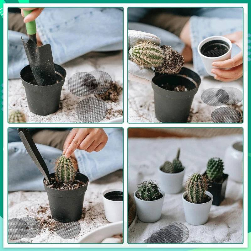 Tapete de Malha Verde Jardim – Proteção para Vasos com Drenagem Eficiente 
