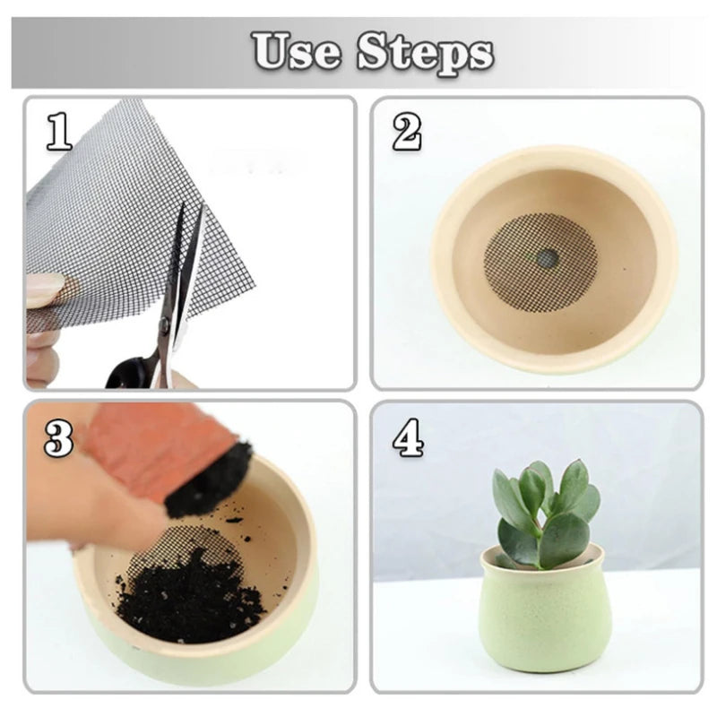 Tapete de Malha Verde Jardim – Proteção para Vasos com Drenagem Eficiente Verde Jardim 
