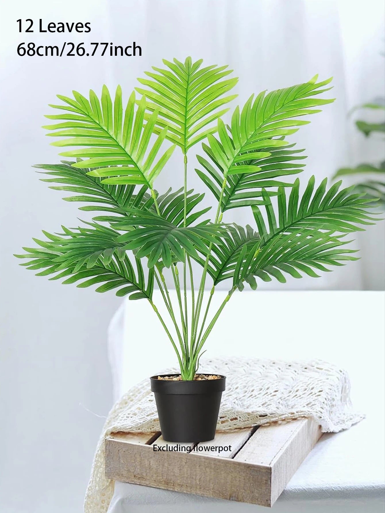 Palmeira Artificial Grande – Decoração Tropical para Ambientes Internos e Externos / verde jardim Verde Jardim 