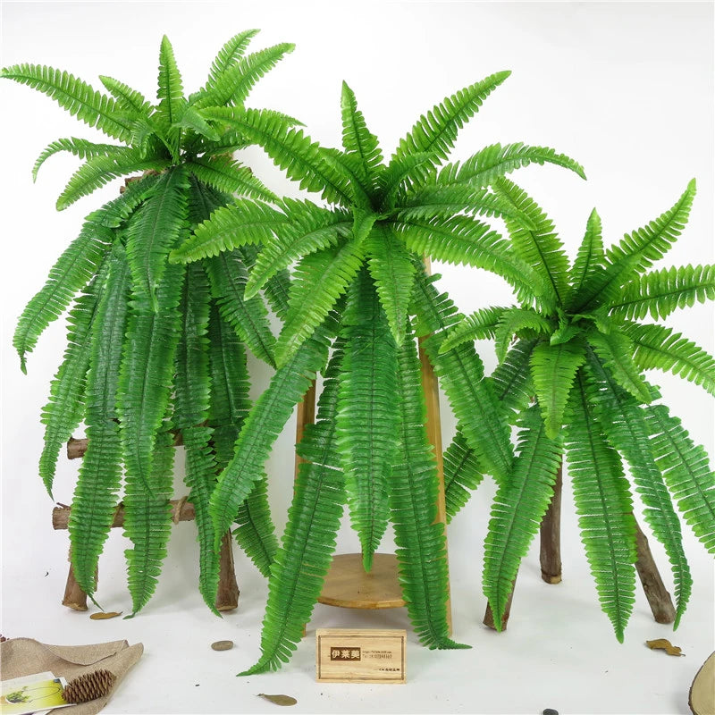 Verde Jardim - Videira Artificial Persa Pendurada 73/93/115cm, Folhagem Verde Tropical para Decoração Externa Verde Jardim 
