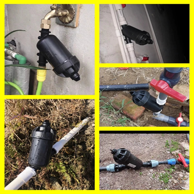 Filtro de Água Tipo Y - Conectores para Irrigação de Jardim em PVC Verde Jardim 