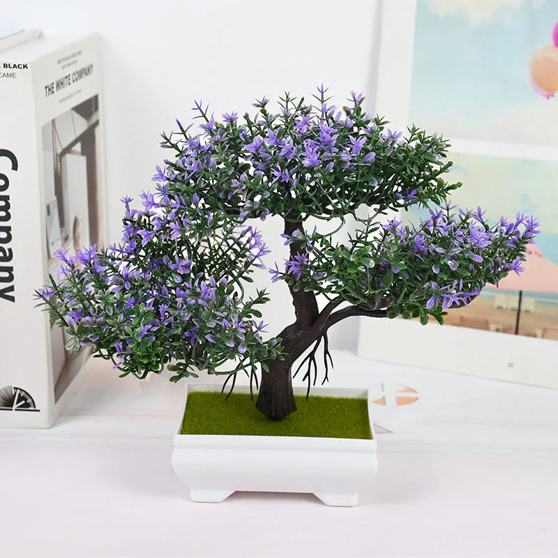 Bonsai Artificial em Vaso - Verde Jardim Mini Árvore Decorativa Verde Jardim 