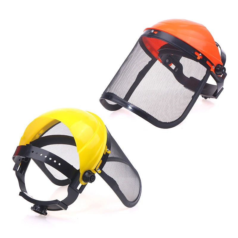 Capacete de Segurança Verde Jardim com Malha de Proteção Facial para Jardim e Florestal Verde Jardim 