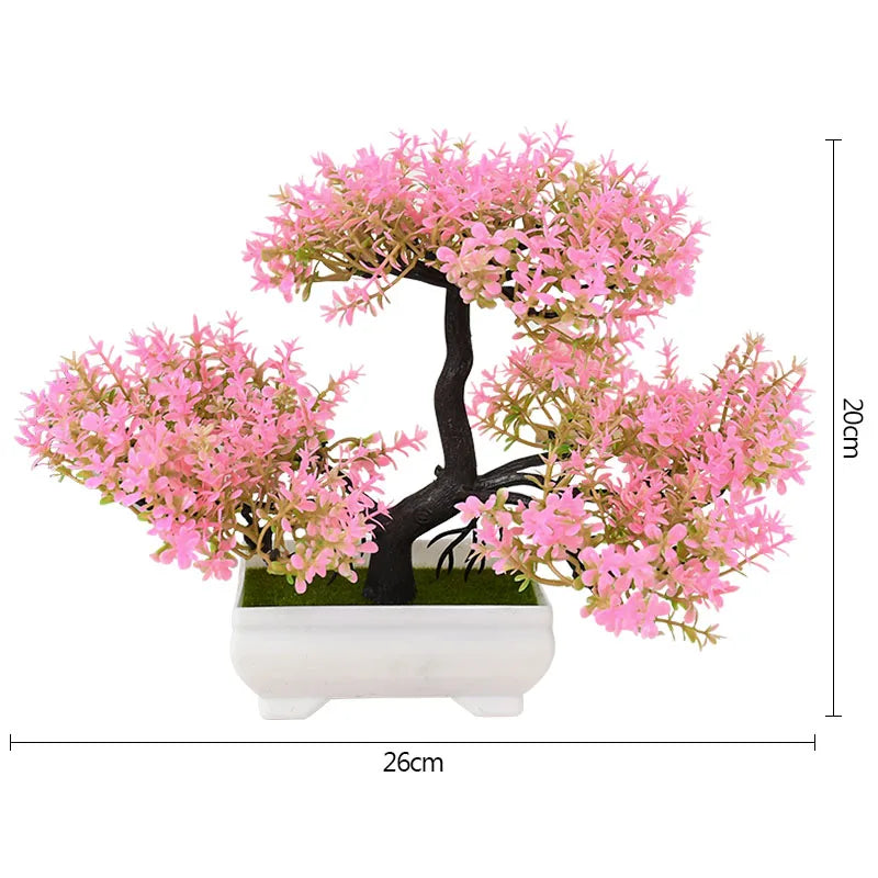 Bonsai Artificial em Vaso - Verde Jardim Mini Árvore Decorativa Verde Jardim 