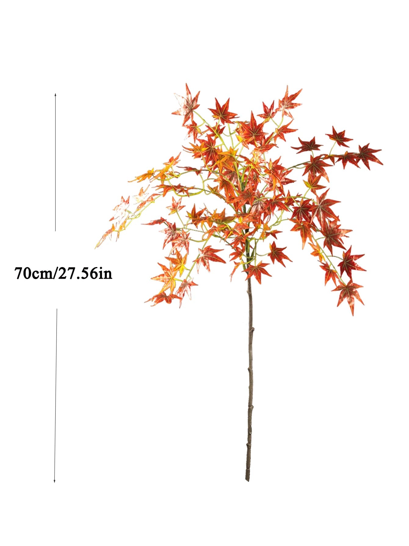 Árvore de bordo artificial de 70-140cm, plantas japonesas falsas, ramo de bordo Verde Jardim 