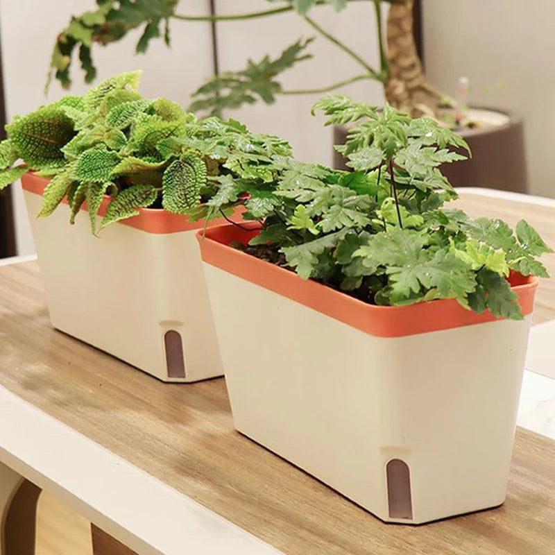 Vaso Plástico com Bandeja de Drenagem – Macetero Decorativo para Plantas, Flores e Hortas | Verde Jardim