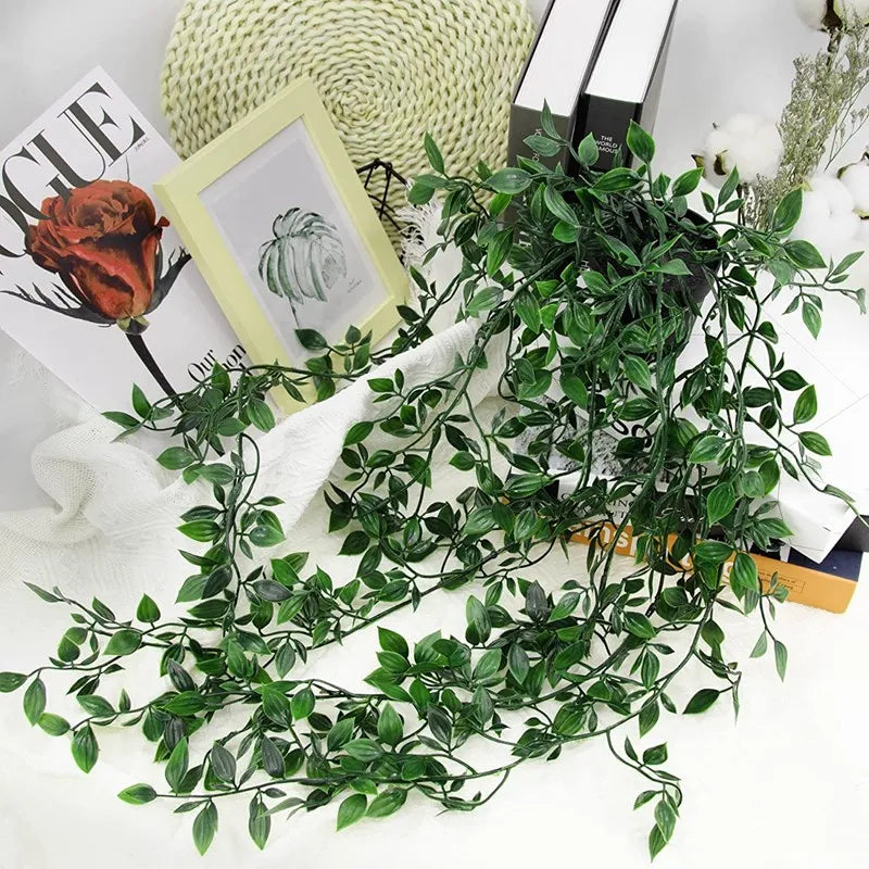 Hera Artificial com Vasos - Folha de Plástico para Decoração de Casamento | Verde Jardim Verde Jardim 